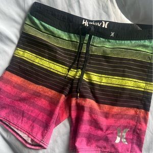 Multi-color Youth Hurley Phantom Swim trunks size 9